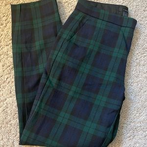 J.Crew wool blend plaid pants